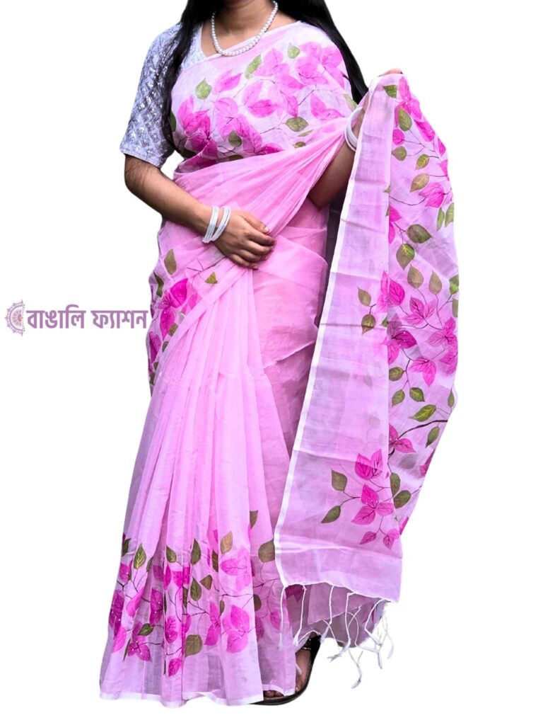 Handpaint Saree Bangladesh by Bangali Fashion
