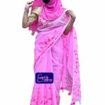 Cherry Handpaint saree-2 by Bangali Fashion