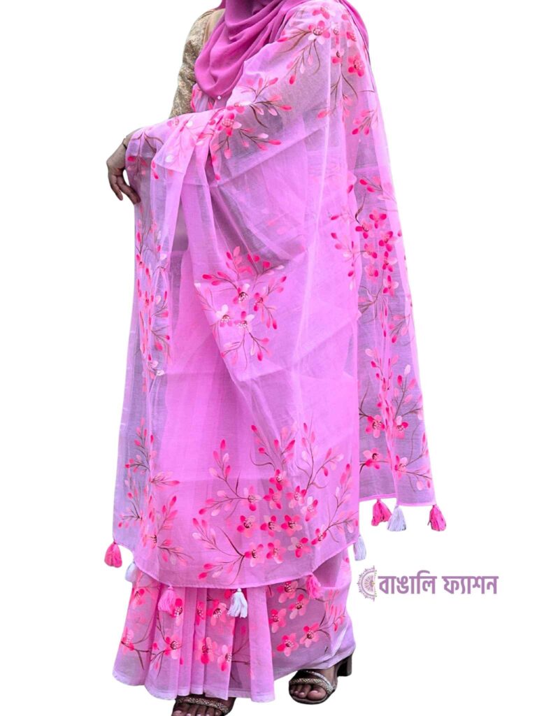 Handpaint Saree Bangladesh by Bangali Fashion
