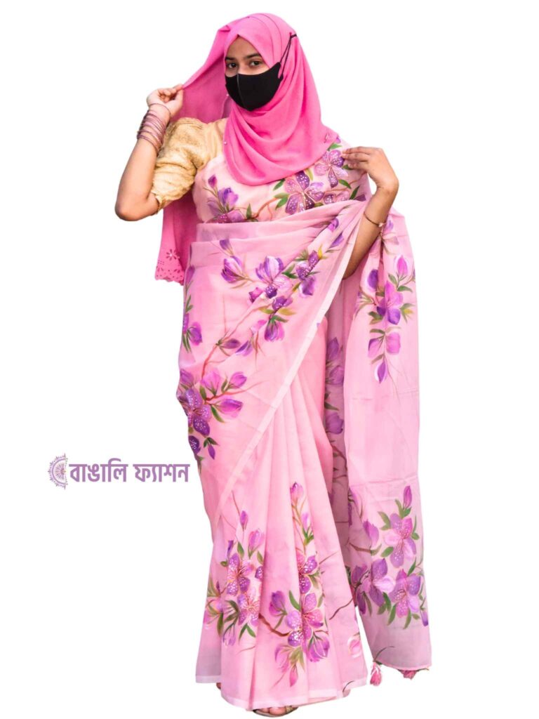Handpaint Saree Bangladesh by Bangali Fashion
