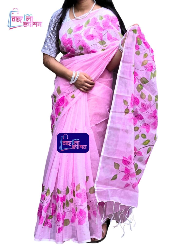 Bagan Bilash Handpaint Saree by Bangali Fashion