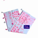 Cherry Handpaint saree White Bangali Fashion