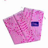 Cherry Handpaint saree Pink Bangali Fashion