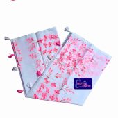 Cherry Handpaint saree White Bangali Fashion